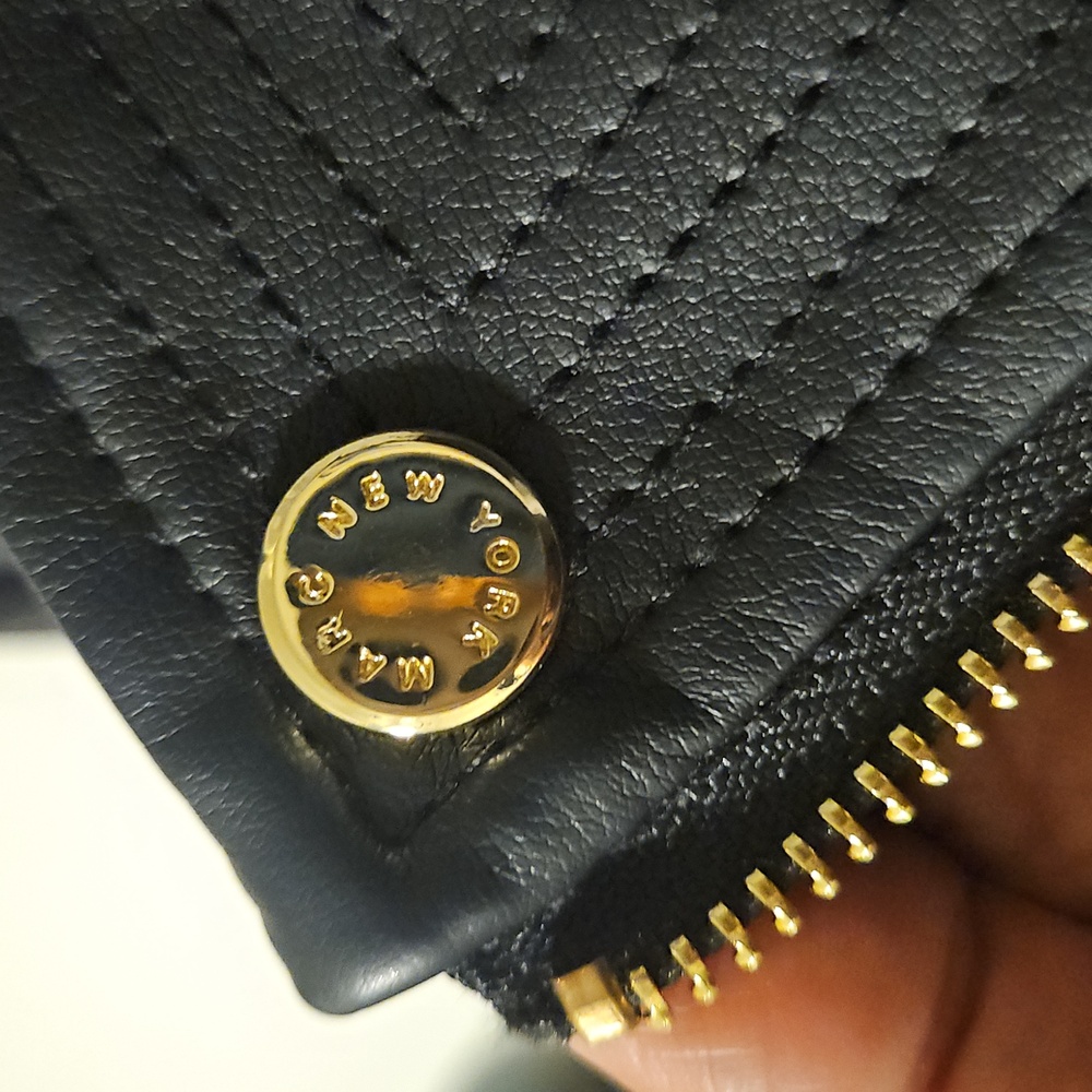 Marc New York Black Faux Leather Biker Jacket sz Small - Picture 5 of 13